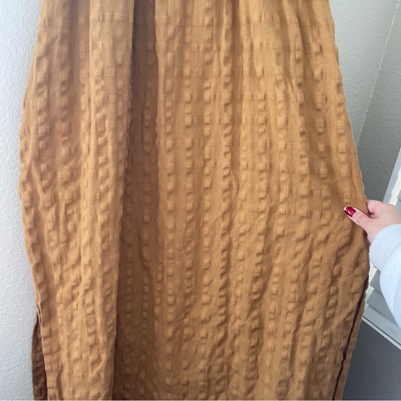 Mara Hoffman Swim Lexi Woven Cotton Midi Dress Trench Tan Brown Size Small - Picture 7 of 14
